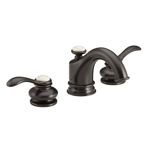 Kohler K-12265-4-2BZ Fairfax Lavatory Faucet with Lever Handles - Oil Rubbed Bronze