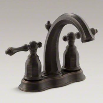 Kohler K-13490-4-2BZ Kelston Double Handle Centerset Lavatory Faucet - Oil Rubbed Bronze