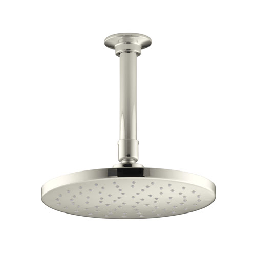 Kohler K-13688-SN Contemporary Round 8 in 2.5 gpm Rainhead with Katalyst Air-induction Spray - Polished Nickel