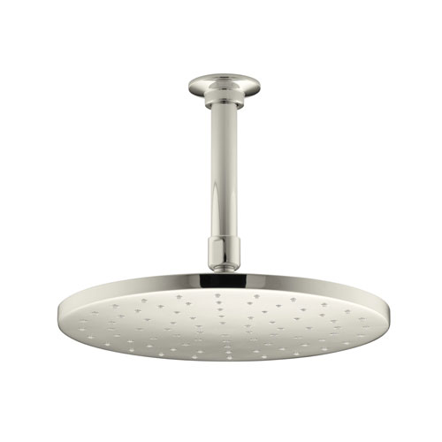 Kohler K-13689-SN Contemporary Round 10 in Rainhead with Katalyst Air-induction Spray - Polished Nickel