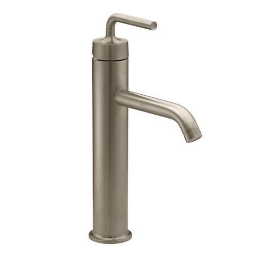Kohler K-14404-4A-BV Purist One Handle Lavatory Faucet - Brushed Bronze
