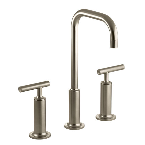 Kohler K-14408-4-BV Purist Widespread Lavatory Faucet - Brushed Bronze