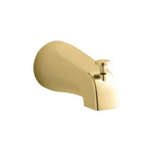 Kohler K-15136-S-PB Coralais Diverter Bath Spout with Slip-Fit Connection - Polished Brass
