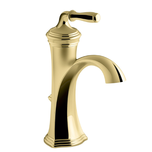 Kohler K-193-4-PB Devonshire Single Hole Single Handle Lavatory Faucet - Polished Brass