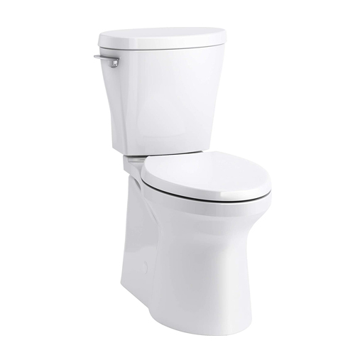 Kohler K-20198-0 Betello Comfort Height Two-piece Elongated 1.28 gpf Chair Height Toilet with ContinuousClean Technology - White