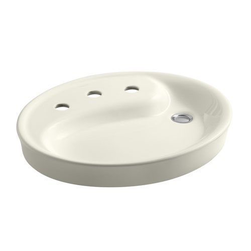 Kohler K-2354-8-96 Yin Yang Wading Pool Lavatory With 8 in Centers and Overflow - Biscuit