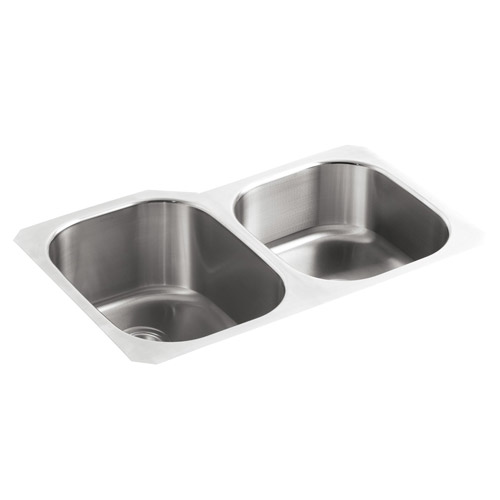 Kohler K-3150 Undertone Large/Medium Undermount Stainless Steel Kitchen Sink