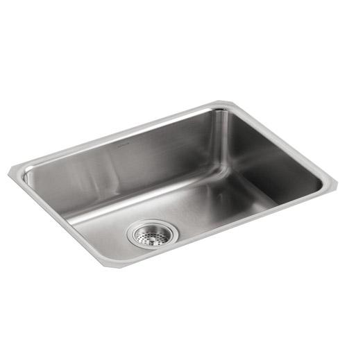 Kohler K-3332-NA Undertone Squared Basin Undercounter Kitchen Sink - Stainless Steel