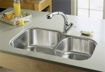 Kohler K-3356-NA Undertone Extra-Large/Medium Undercounter Kitchen Sink