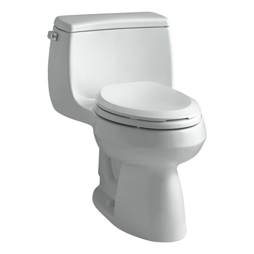 Kohler K-3615-95 Gabrielle Comfort Height One-Piece Compact Elongated 1.28 gpf Toilet - Ice Grey