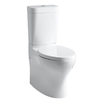 Kohler K-3753-7 Persuade Circ Comfort Height Two-Piece Elongated Dual Flush Toilet - Black (Pictured in White)