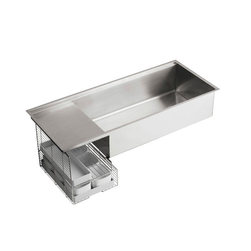 Kohler K-3761-NA Single Basin Kitchen Sink - Stainless Steel