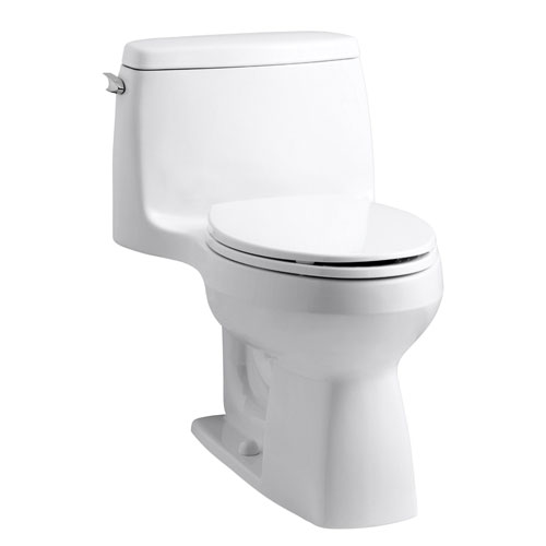 Kohler K-3810-0 Santa Rosa Comfort Height One Piece Compact Elongated Toilet - White