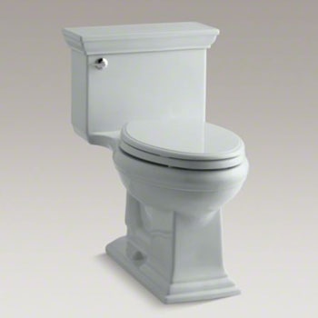 Kohler K-3813-95 Memoirs Comfort Height One-Piece Elongated 1.28 gpf Toilet with Stately Design - Ice Grey