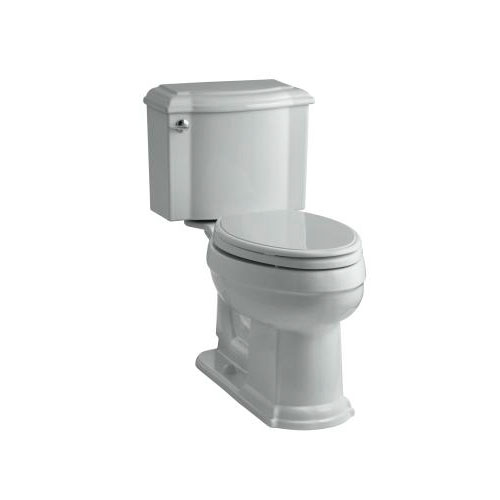 Kohler K-3837-95 Devonshire Comfort Height Two Piece Elongated 1.28 gpf Toilet - Ice Grey