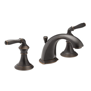 Kohler K-394-4-2BZ Devonshire Two Handle Widespread Lavatory Faucet - Oil Rubbed Bronze
