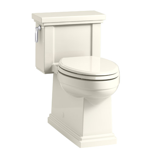 Kohler K-3981-96 Tresham Comfort Height Skirted One-Piece Compact Elongated 1.28 gpf Toilet with Left Hand Trip Lever - Biscuit