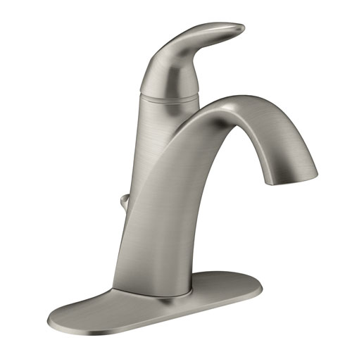 Kohler K-45800-4-BN Alteo Single Handle Lavatory Sink Faucet - Brushed Nickel