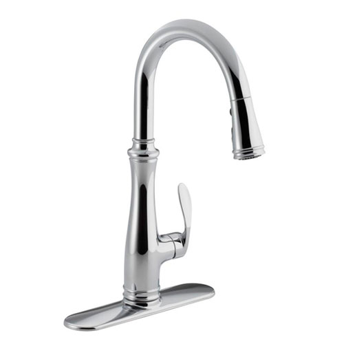 Kohler K-560-CP Bellera Pull Down Kitchen Faucet - Chrome