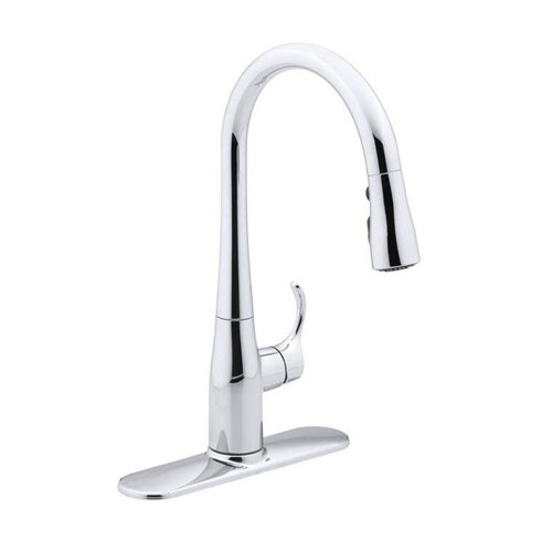 Kohler K-597-CP Simplice Pulldown Secondary Faucet - Polished Chrome