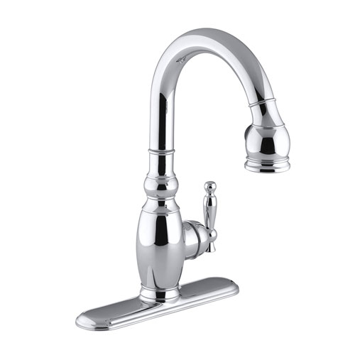 Kohler K-691-CP Vinnata Pull-Down Secondary Kitchen Faucet - Polished Chrome