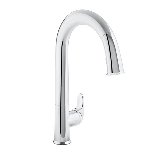 Kohler K-72218-CP Sensate Touchless Pull-down Kitchen Faucet with DockNetik Magnetic Docking System and 3 Function Sprayhead - Chrome