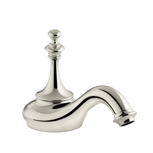 Kohler K-72758-SN Artifacts Bathroom sink spout with Tea design, Less Handles - Polished Nickel