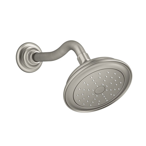 Kohler K-72774-BN Artifacts 2.0 gpm Single Function Showerhead with Katalyst Air-induction Spray - Brushed Nickel
