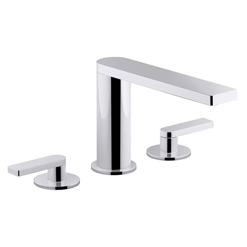 Kohler K-73060-4-CP Composed Widespread Lavatory Sink Faucet with Lever Handles - Chrome