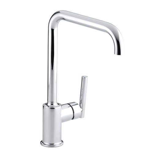 Kohler K-7507-CP Purist Primary Swing Spout Kitchen Faucet without Spray - Chrome