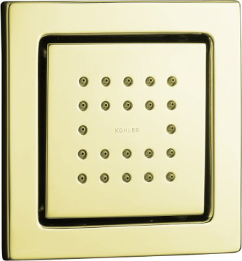 Kohler K-8003-AF WaterTile 22 Nozzle Stimulating Body Spray - Vibrant French Gold