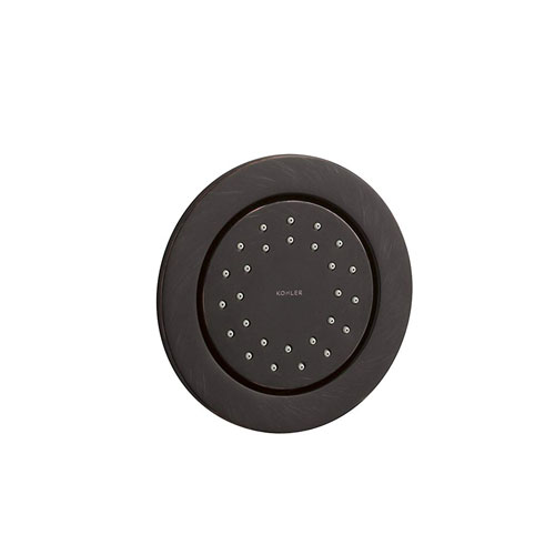 Kohler K-8013-AK-2BZ WaterTile Round 27-Nozzle Bodyspray 2.0 gpm with Stimulating Spray and Katalyst Air-induction Technology - Oil Rubbed Bronze