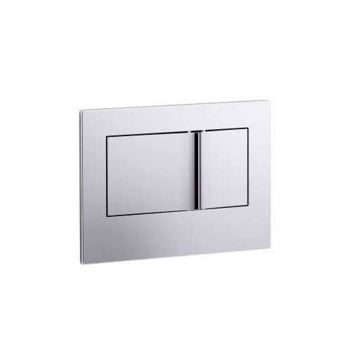 Kohler K-8857-CP Bevel Flush Actuator Plate for 2 in x 4 in In-wall Tank and Carrier System - Chrome