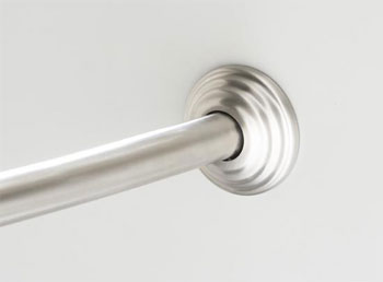 Kohler K-9349-S Expanse Traditional Design Curved Shower Rod - Polished Stainless (Pictured in Brushed Stainless)