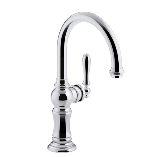 Kohler K-99264-CP Artifacts Single Hole Bar Sink Faucet with 13-1/16