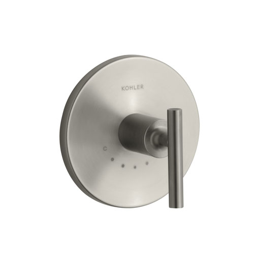 Kohler K-T14488-4-BN Purist One Handle Thermostatic Control Faucet Trim Kit - Brushed Nickel