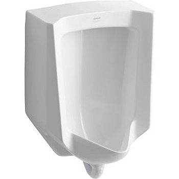 Kohler K-4904-ER-0 Bardon Washout Wall-Mount High Efficiency 1/8 GPF Urinal with Rear Spud - White