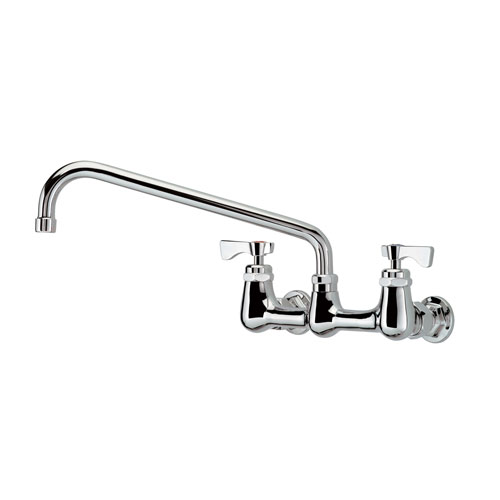 Krowne 14-812L Royal Series 8 in Wall Mount Faucet with 12 in Spout - Chrome