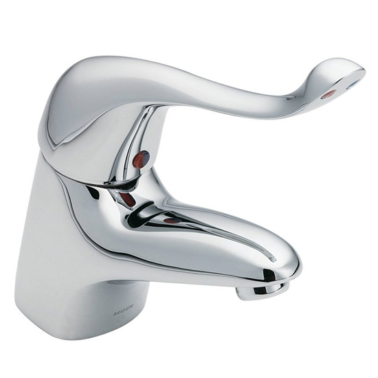 Moen 8418 M-DURA Single Handle Single Hole Bathroom Faucet (Valve Included) - Chrome