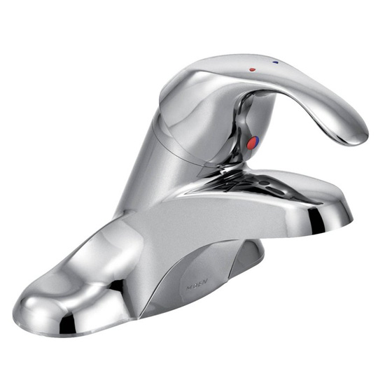 Moen 8430F05 Single Handle Centerset Bathroom Faucet from the M-BITION Collection (Valve Included) - Chrome