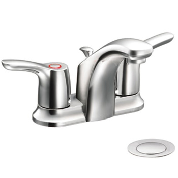 Cleveland Faucet Group CA42211 Baystone Centerset Bathroom Sink with 50/50 Pop-Up Drain - Chrome