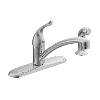 Moen 67430 Chateau Single Handle Kitchen Faucet With Matching Side Spray - Chrome