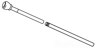 Moen 103464 M-Pact Upper and Lower Lift Rod and Kit - Chrome