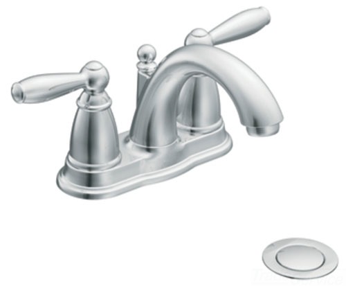 Moen 66610 Brantford Two Handle Centerset Lavatory Faucet - Chrome