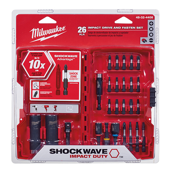 Milwaukee 48-32-4408 Shockwave Drive and Fasten Set (26PC)