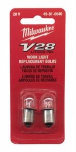 Milwaukee 49-81-0040 V28 2-Pack Work Light Replacement Bulbs