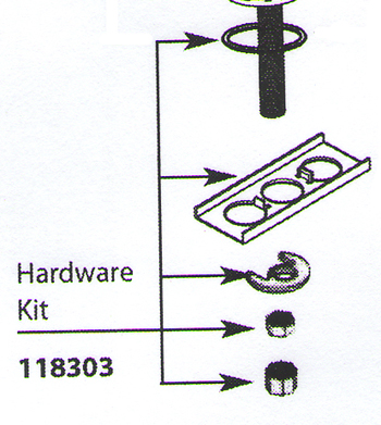 Moen 118303 Replacement Hardware Kit