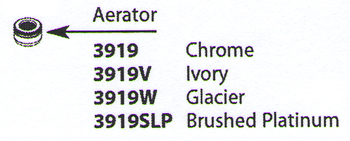 Moen 3919SLP Replacement Aerator Brushed Platinum