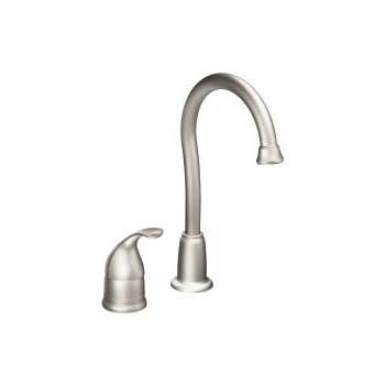 Moen 4905SRS Camerist Single Handle High Arc Bar Faucet - Spot Resist Stainless