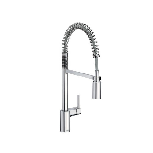 Moen 5923SRS Align Single Handle Pre-Rinse Spring Pulldown Kitchen Faucet - Spot Resist Stainless